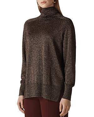Whistles Sparkle-knit Turtleneck Sweater