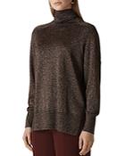 Whistles Sparkle-knit Turtleneck Sweater