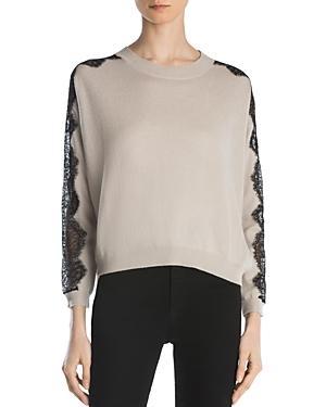 The Kooples Lace-sleeve Sweater