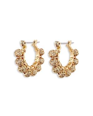 Luv Aj Pave Dome Wrap Hoop Earrings