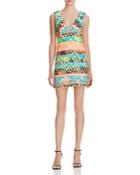 Milly Couture Neon Jacquard Bridgette Dress
