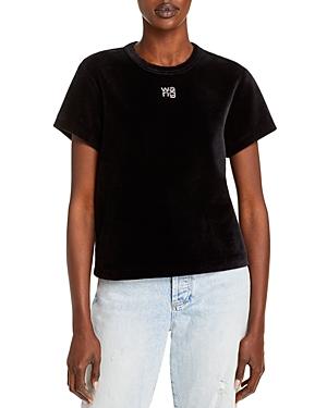 Alexanderwang.t Velour Baby Tee