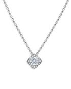 Unique Designs 14k White Gold Diamond Flower Halo Pendant Necklace, 18 (63% Off) - Comparable Value $3,995