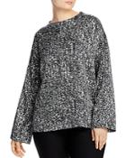 Eileen Fisher Plus Patterned Boxy Top