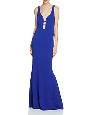 Nicole Miller Strappy Plunge Gown