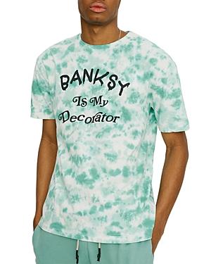 Eleven Paris Graphic Knit Tie Dye Crewneck Tee