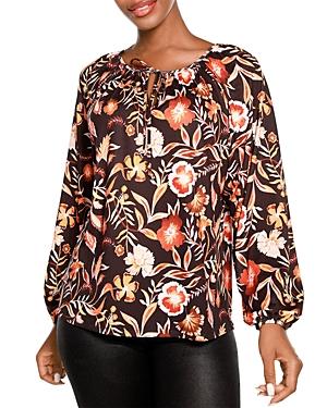 Belldini Floral Print Peasant Top