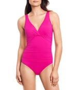 Lauren Ralph Lauren Beach Club Twisted One Piece Swimsuit