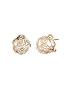 Carolee Caged Cultured Freshwater Pearl Stud Earrings