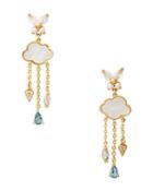 Kate Spade New York Wishes Cubic Zirconia & Mother Of Pearl Cloud Drop Earrings