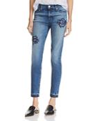 Hudson Nico Rose Embroidered Ankle Jeans In Composure - 100% Exclusive