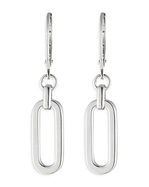 Lauren Ralph Lauren Oval Link Drop Earrings In Sterling Silver