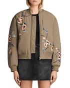 Allsaints Margot Embroidered Bomber Jacket