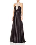 Mignon Embellished Neck Gown