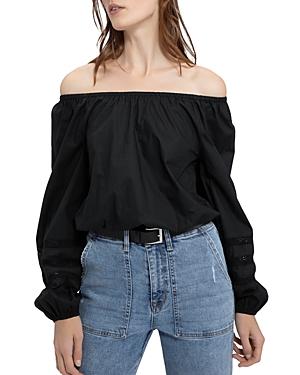 Sanctuary Blossom Cotton Off The Shoulder Top