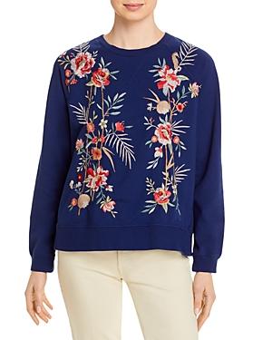 Johnny Was Caspian Embroidered Sweatshirt