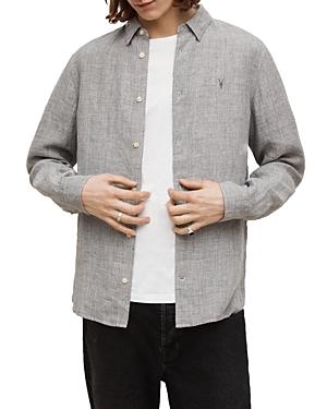 Allsaints Haku Linen Slim Fit Shirt