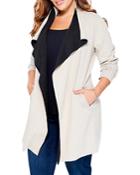 Nic+zoe Plus Lounge Around Knit Jacket