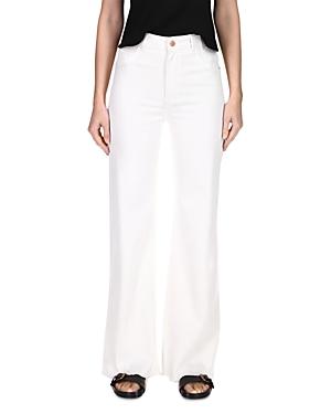 Dl1961 Hepburn High Rise Wide Leg Jeans In Eggshell