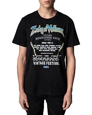 Zadig & Voltaire Ted Concert Guitar Noir Graphic Tee