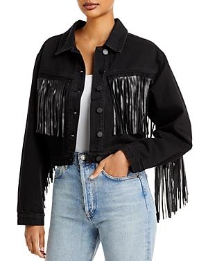 Blandnyc Cropped Fringe Jacket