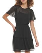 Karl Lagerfeld Paris Smocked Waist Dress