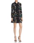 The Kooples Lace-trim Floral Silk Dress - 100% Exclusive
