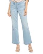 Nydj Waist-match Relaxed Flared Jeans In Hollander