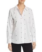 Scotch & Soda Star Embroidered Top