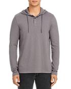 Michael Kors Cotton Textured Hooded Henley