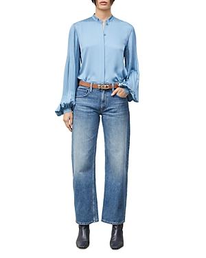 Lafayette 148 New York Layla Bishop Sleeve Blouse