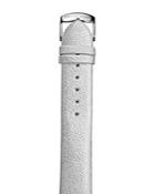 Philip Stein Silver Metallic Shimmering Calf Watch Strap, 18mm