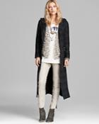 Free People Coat - Raw Textured Long