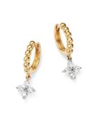 Bloomingdale's Diamond Charm Huggie Hoop Earrings In 14k Yellow Gold, 0.35 Ct. T.w. - 100% Exclusive