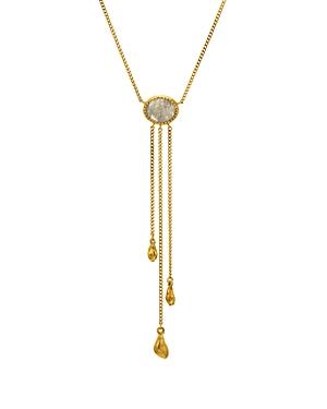 Chan Luu Labradorite Lariat Necklace In 18k Gold-plated Sterling Silver, 14