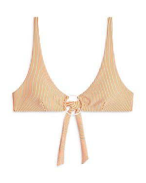 Onia Jade Striped Bikini Top