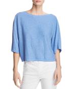 Eileen Fisher Cashmere Cropped Dolman-sleeve Sweater