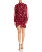 Bardot Kalia Leopard Print Faux-wrap Dress