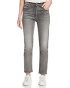 Mother The Tomcat Ankle Straight-leg Jeans In Beam Me Up