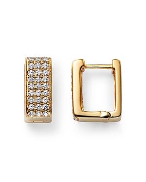 Bloomingdale's Diamond Square Huggie Earrings In 14k Yellow Gold, 0.43 Ct. T.w. - 100% Exclusive