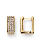 Bloomingdale's Diamond Square Huggie Earrings In 14k Yellow Gold, 0.43 Ct. T.w. - 100% Exclusive