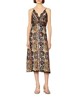 Sandro Luana Printed Dress