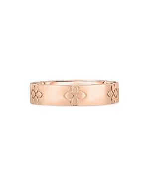 Roberto Coin 18k Rose Gold Love In Verona Diamond Flower Band