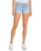 Mother The Teaser Donut Roll Denim Shorts In On My Knees