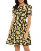 Likely River Cleo Floral Print Fit-and-flare Dress