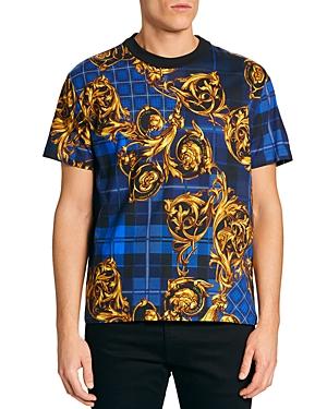 Versace Jeans Couture Tartan Baroque Print T-shirt