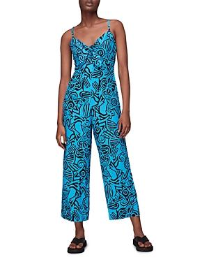 Whistles Starflower Print Tie Jumpsuit