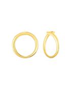 Roberto Coin 18k Yellow Gold Contours Round Hoop Earrings
