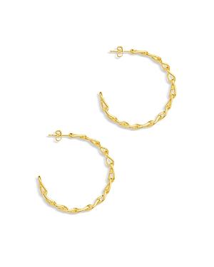 Sterling Forever Velora Hoop Earrings