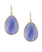 Sparkling Sage Stone Teardrop Earrings - Compare At $63